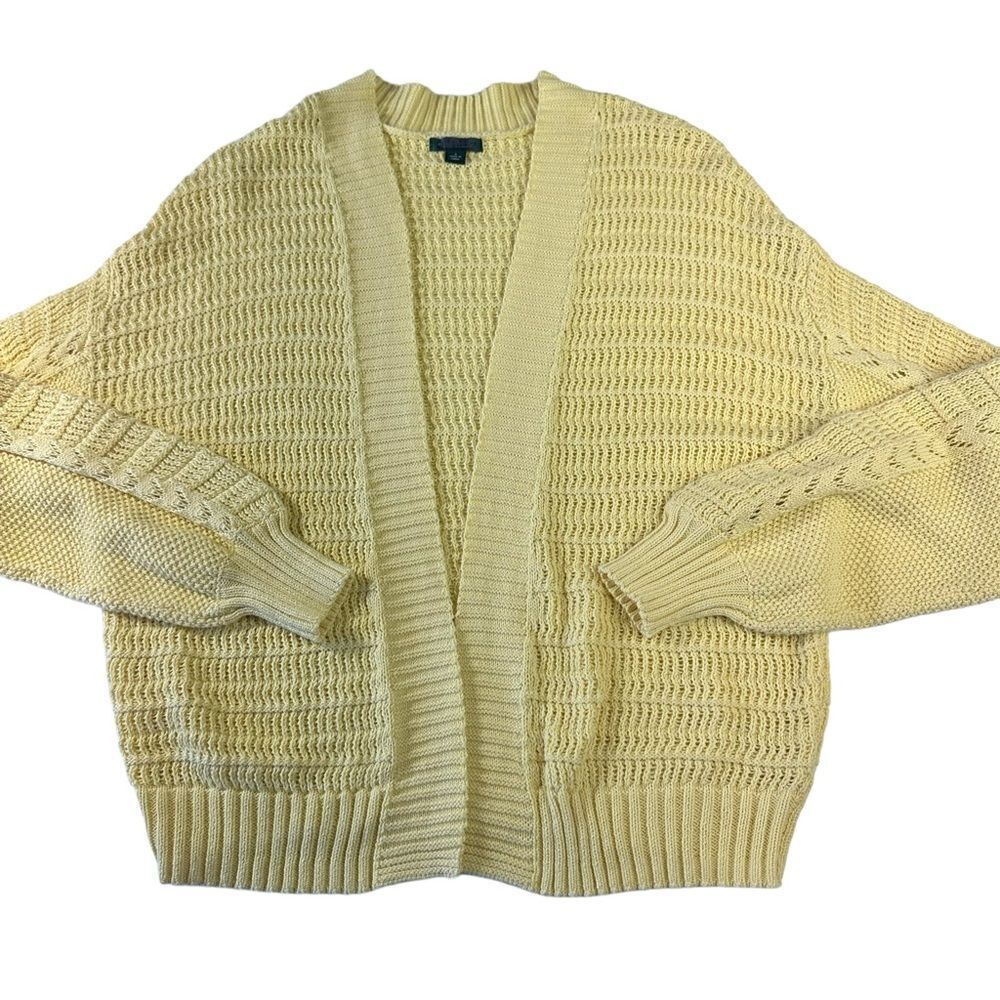 Wild Fable Butter Yellow Knit Open Front Oversized Cardigan, Small - Picture 12 of 12